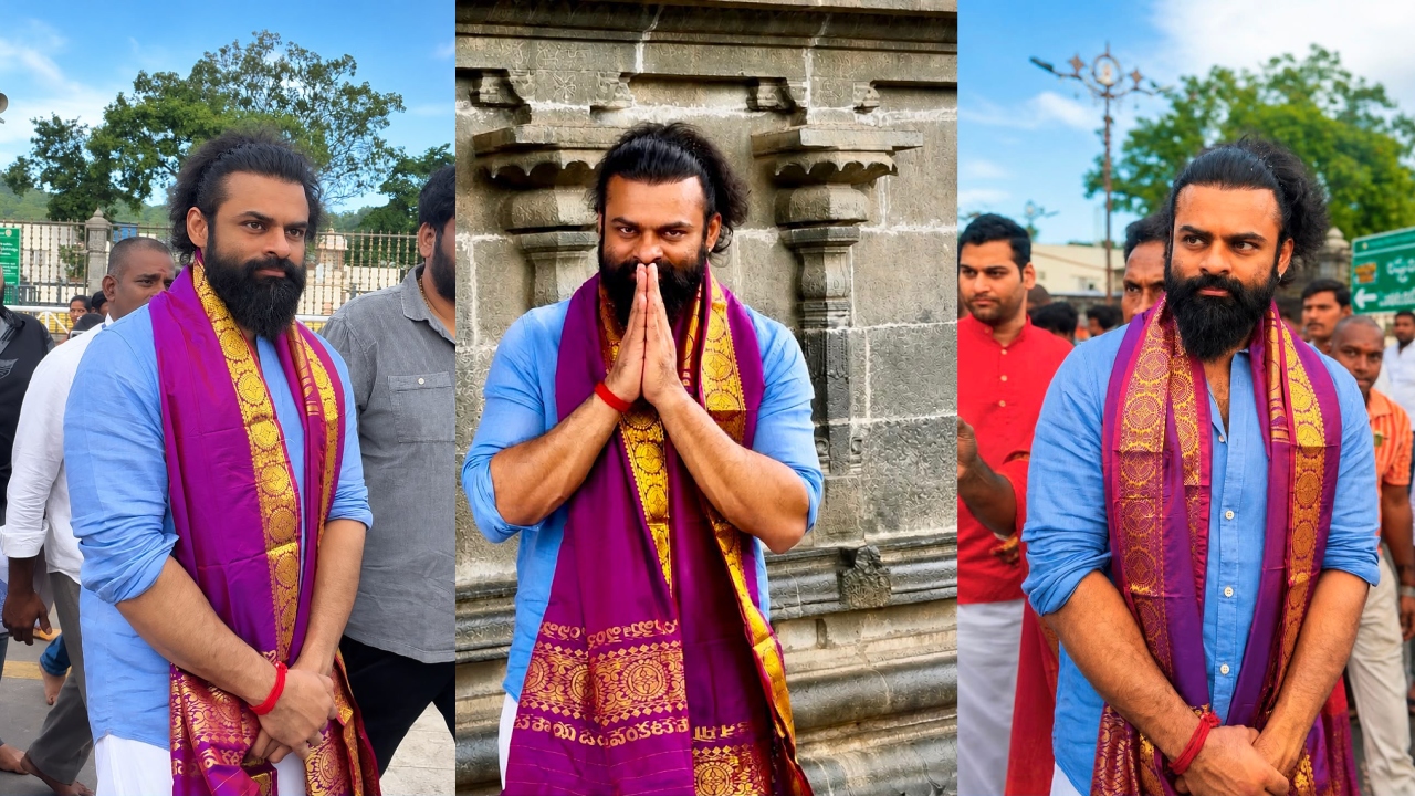 Sai Durga Tej : తిరుమ‌ల శ్రీవారిని ద‌ర్శించుకున్న సాయి దుర్గా తేజ్..