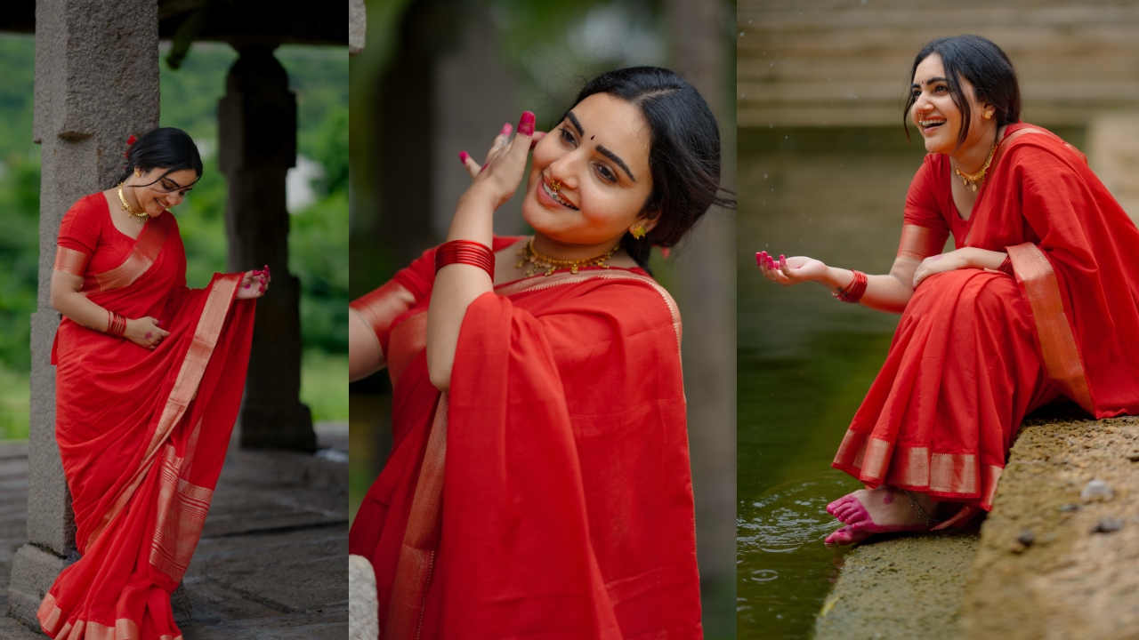 Sonia Singh : అచ్చ‌మైన తెలుగింటి ఆడ‌పిల్ల‌లా.. చీర‌క‌ట్టులో న‌టి సోనియా సింగ్‌.. కొన్ని క్షణాలు ప్రశాంతంగా..