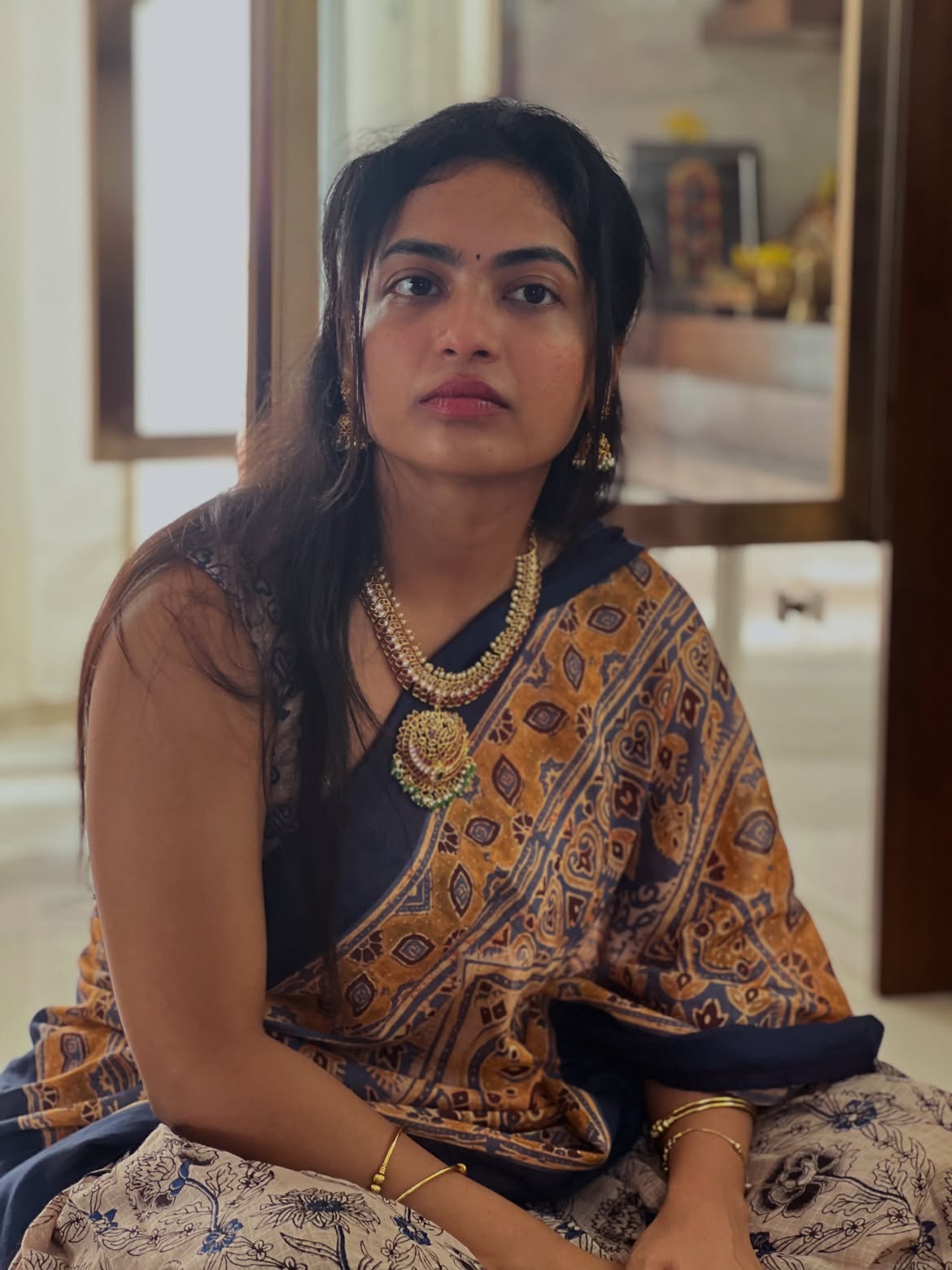 Alekhya Harika Varalakshmi Vratham Special Photos in Half Saree