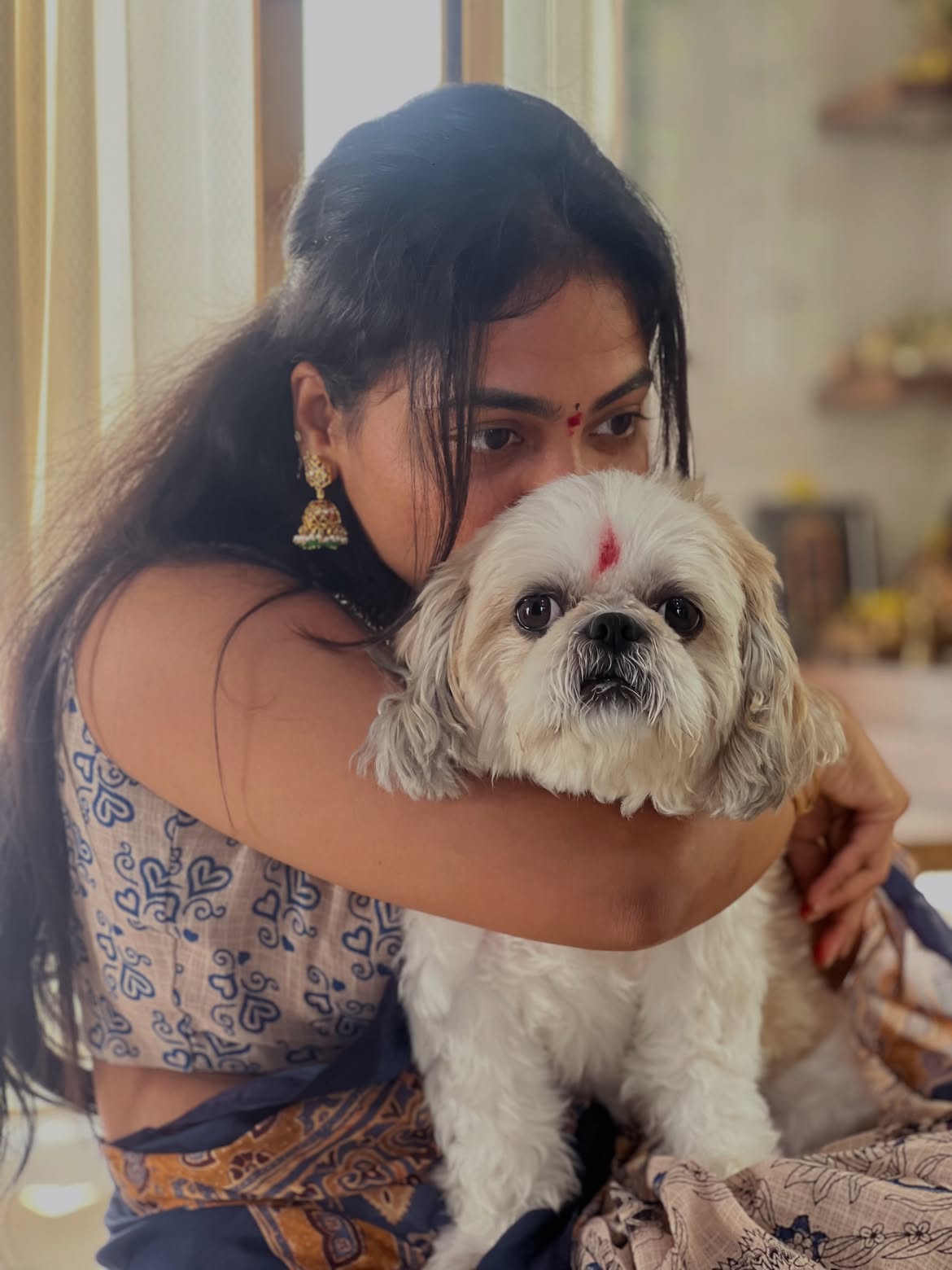 Alekhya Harika Varalakshmi Vratham Special Photos in Half Saree