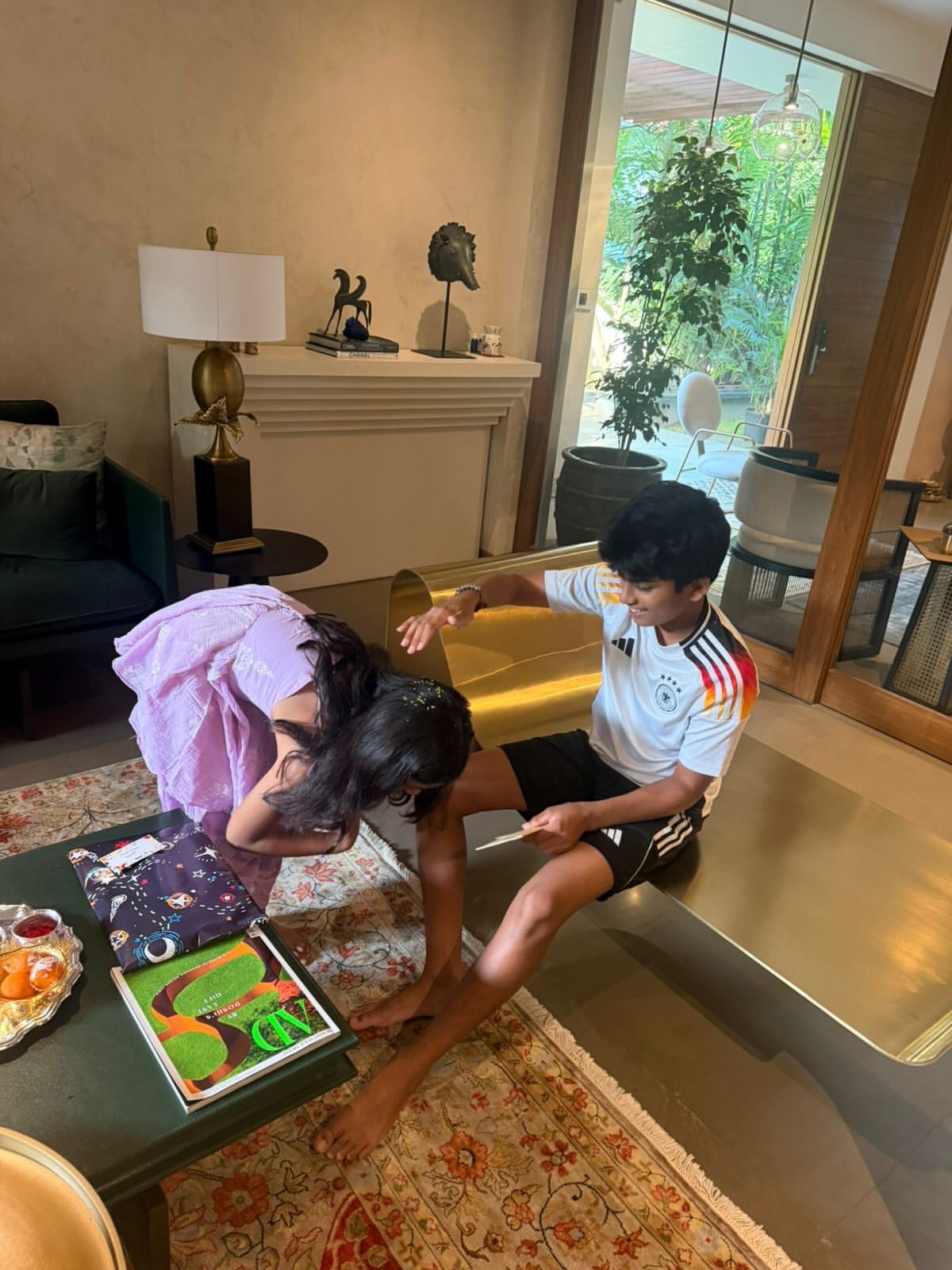 Allu Arjun Children Rakhi Celebrations Allu Arha Tied Rakhi to Ayaan