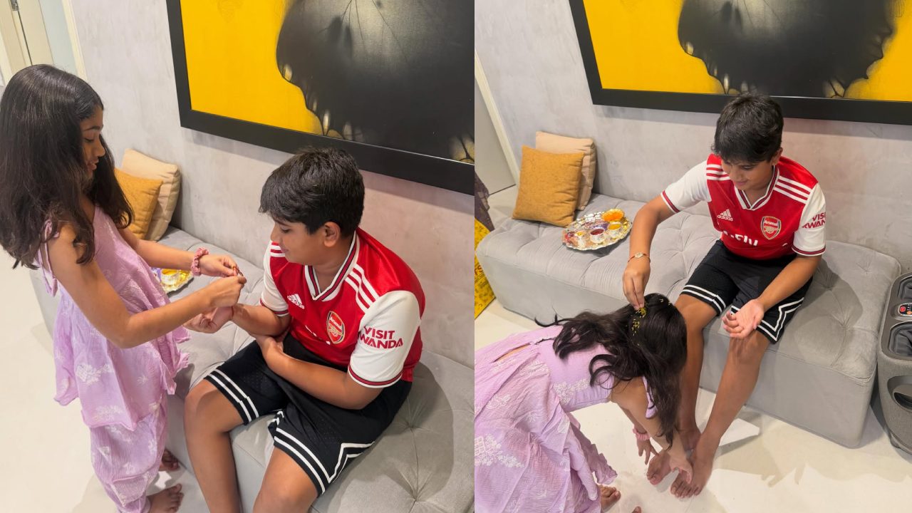 Allu Arjun Children : అల్లు అర్జున్ పిల్లల రాఖీ సెలబ్రేషన్స్.. అన్నయ్య అయాన్‌కి రాఖీ కట్టి ఆశీర్వాదం తీసుకున్న అల్లు అర్హ..