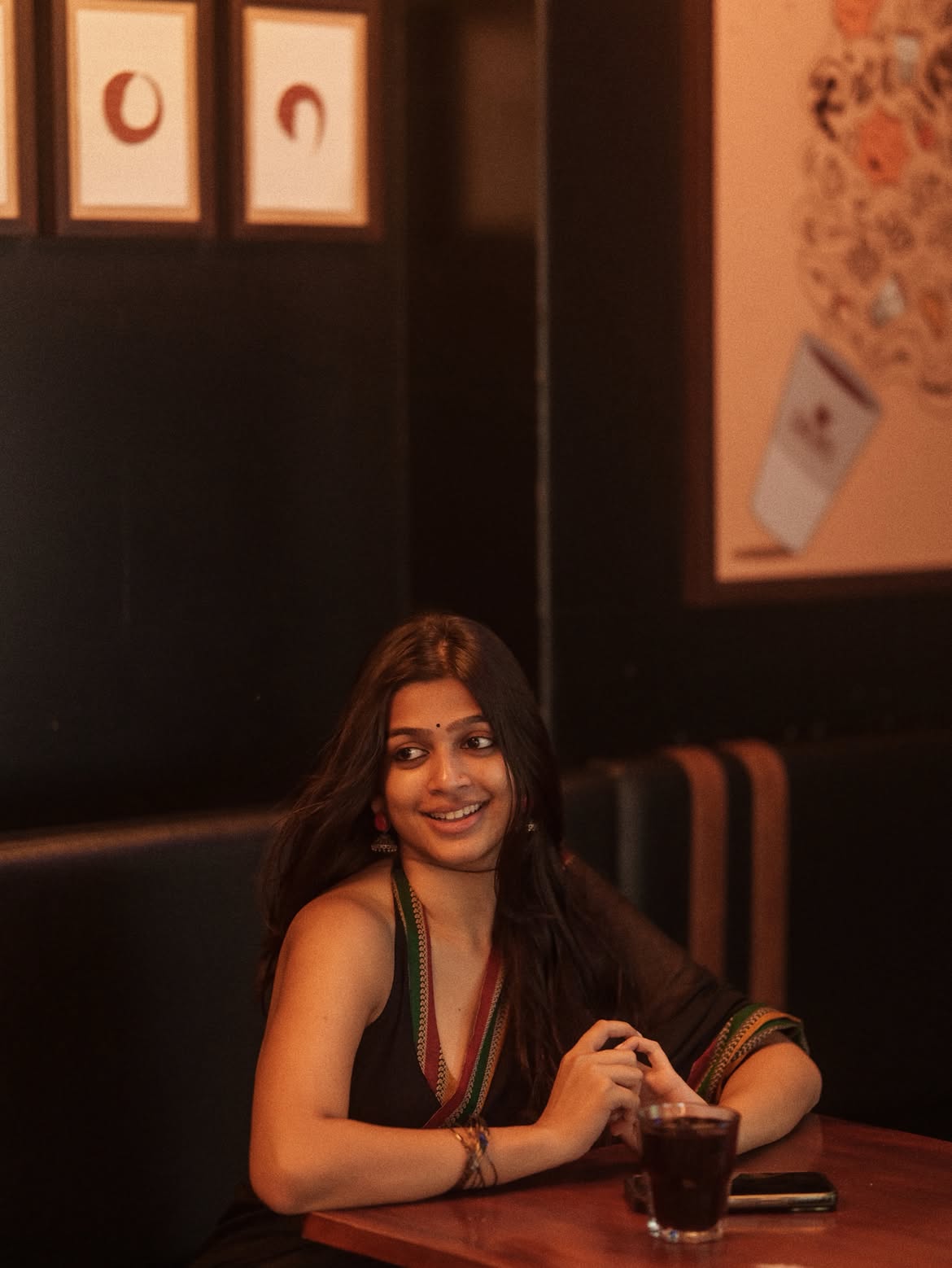 Ananthika Sanilkumar Stunning Looks in Black Saree
