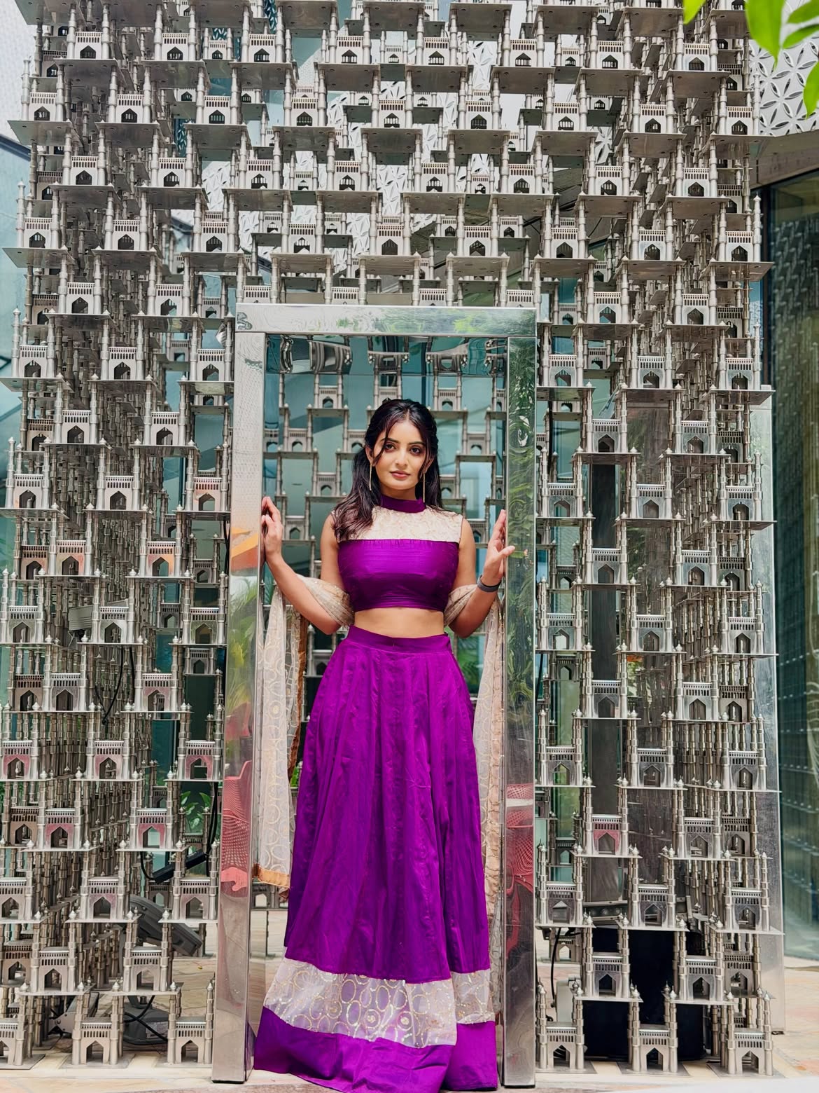 Ananya Nagalla Chraming Looks in Pink Lehenga