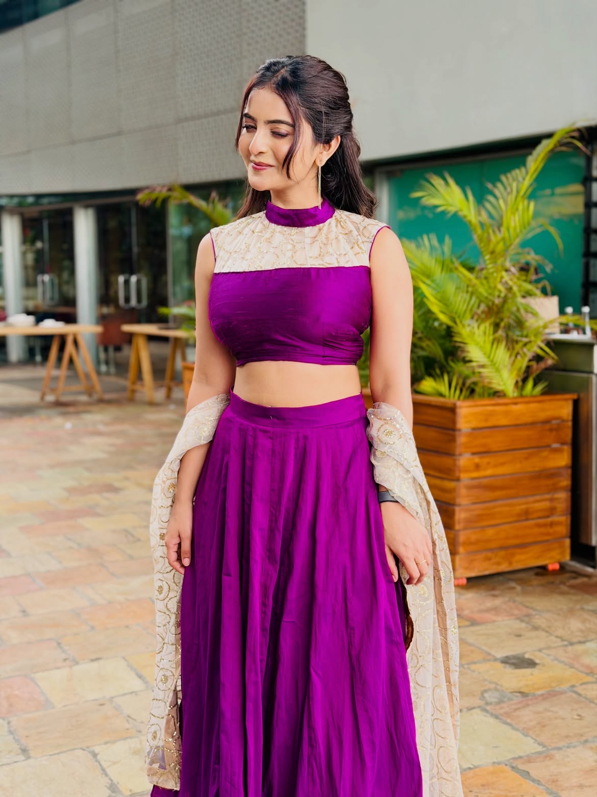 Ananya Nagalla Chraming Looks in Pink Lehenga