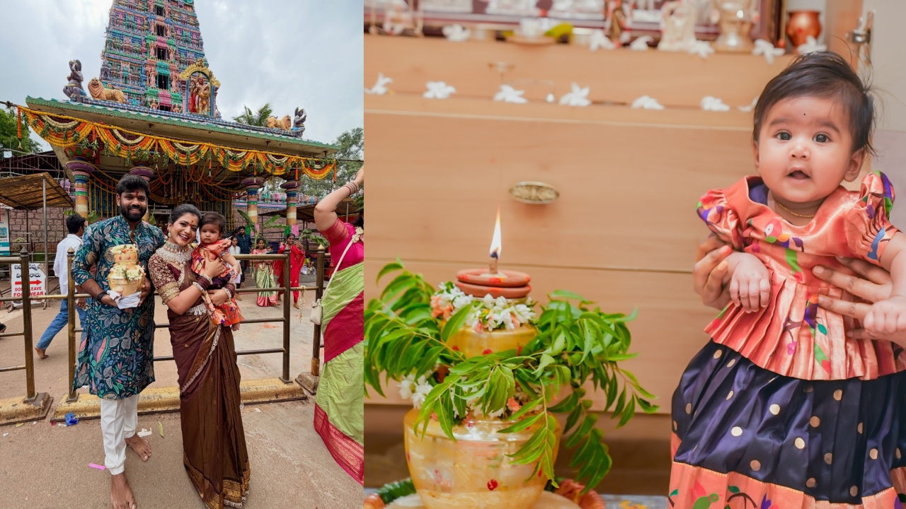 Shiva Jyothi : కూతురు పుట్టిన త‌రువాత తొలి భోనం.. ఫోటోలు షేర్ చేసిన శివ జ్యోతి.. స‌ల్ల‌గా ఉండాలే