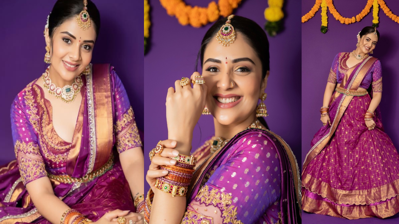 Sreemukhi : సంప్రదాయ దుస్తుల్లో శ్రీముఖి మెరుపులు..