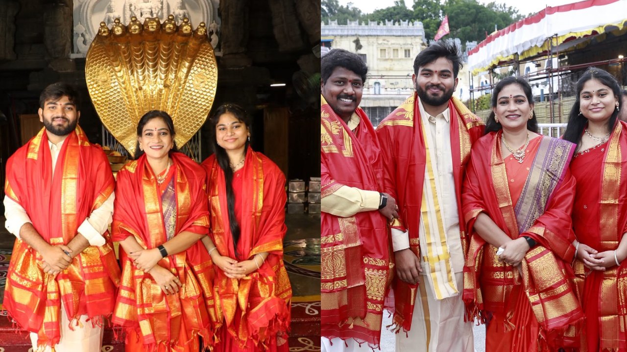 Vangalapudi Anitha : తిరుమలలో ఏపీ హోమ్ మినిస్టర్.. ఫ్యామిలీతో వంగలపూడి అనిత.. ఫొటోలు..