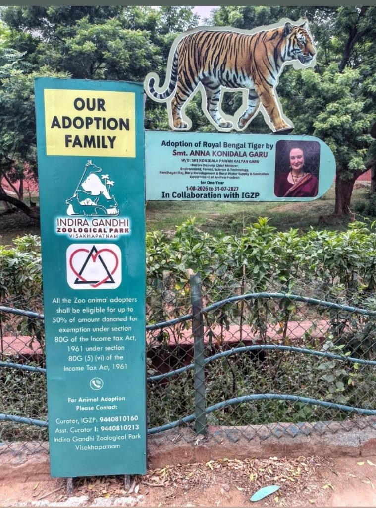 Pawan Kalyan Wife Anna Konidala Adopted Elephant and Tiger 