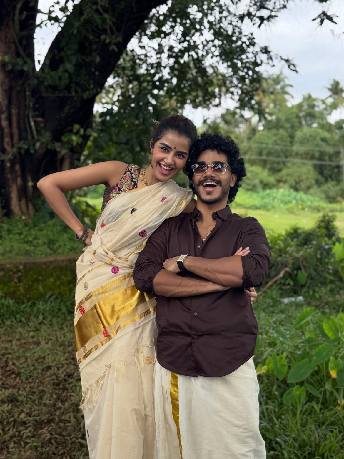 Anupama Parameswaran Onam Celebrations with Family
