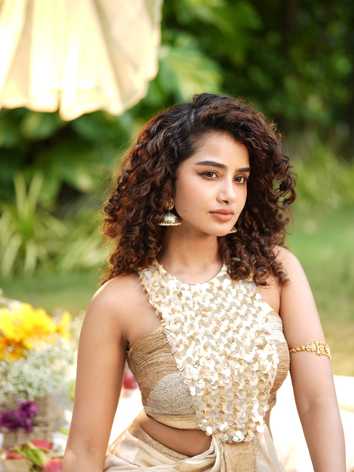Anupama Parameswaran Stunning Looks with Fruits and Flowers