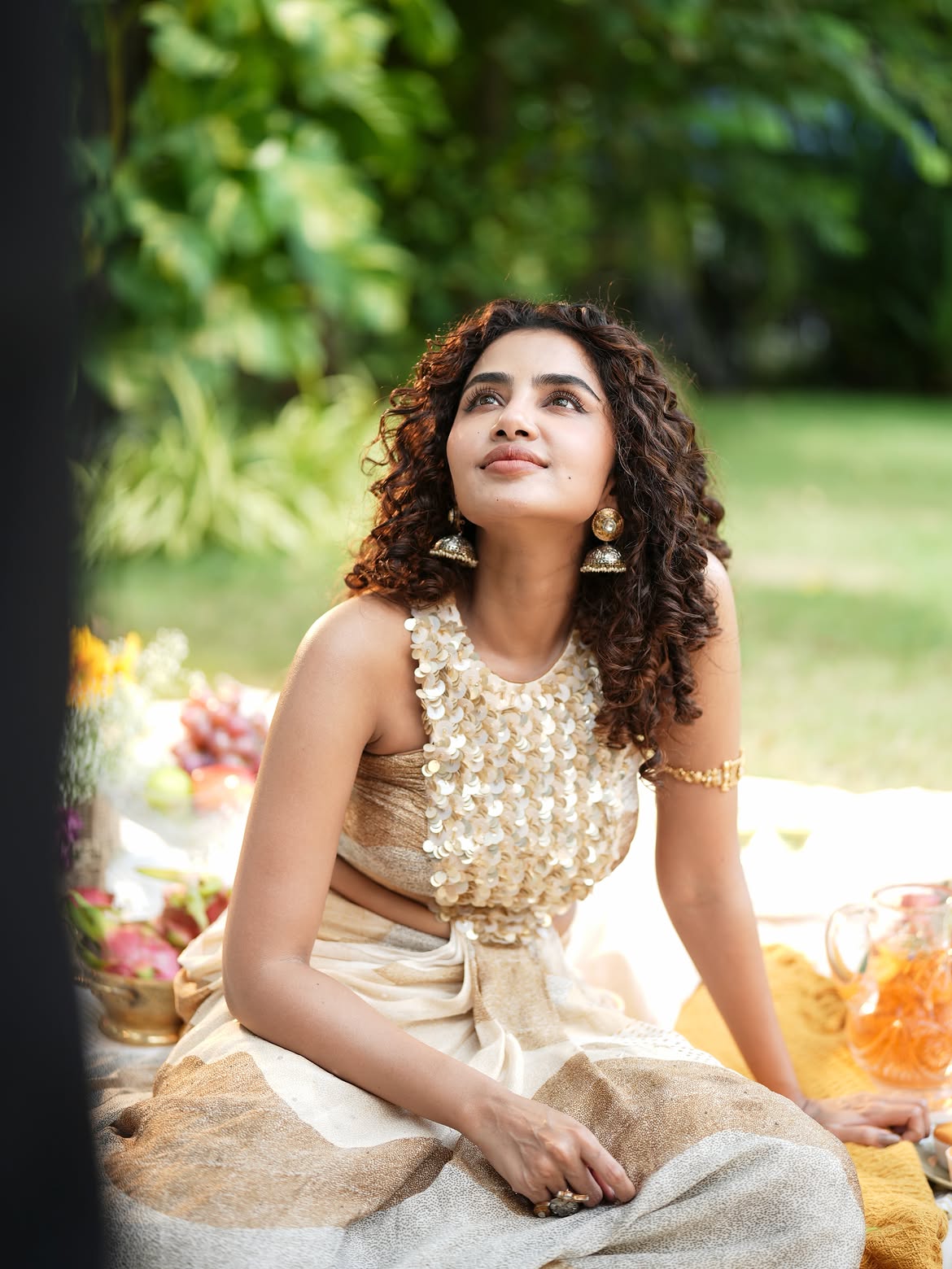 Anupama Parameswaran Stunning Looks with Fruits and Flowers