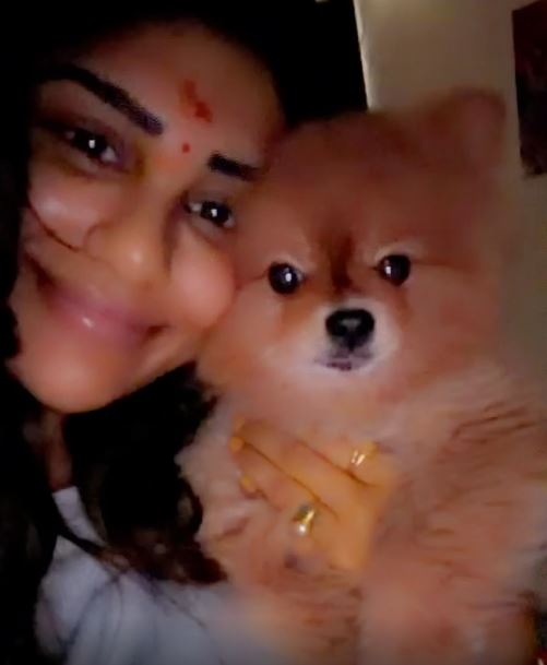 Surekhavani Supritha Celebrates her Pet Dog Birthday