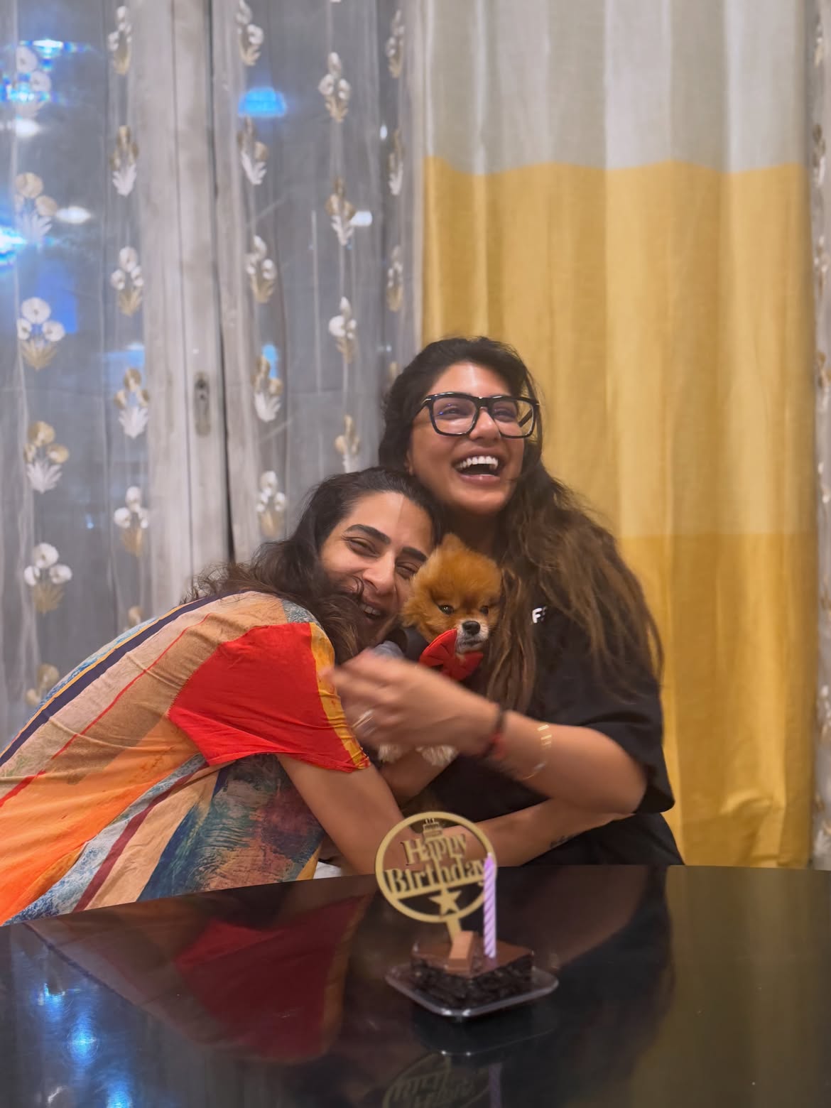 Surekhavani Supritha Celebrates her Pet Dog Birthday