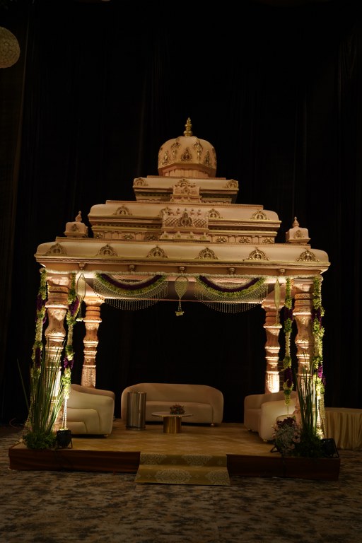 Bandla Ganesh Daughter Wedding Stage Set