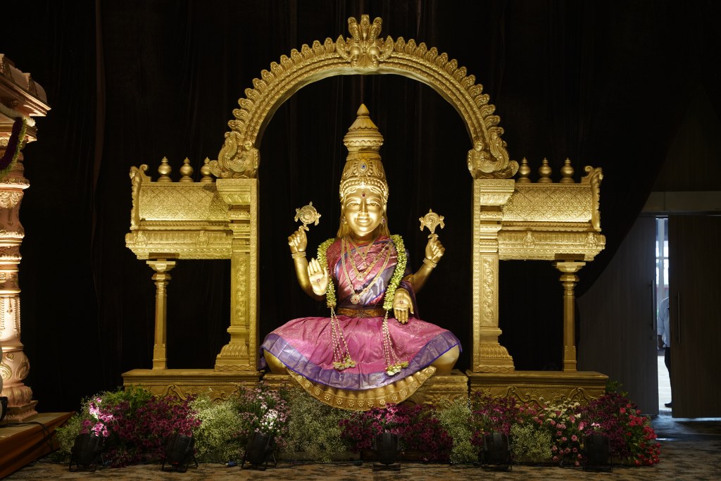 Bandla Ganesh Daughter Wedding Stage Set