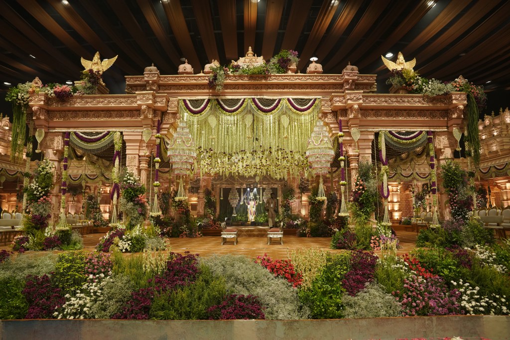 Bandla Ganesh Daughter Wedding Stage Set
