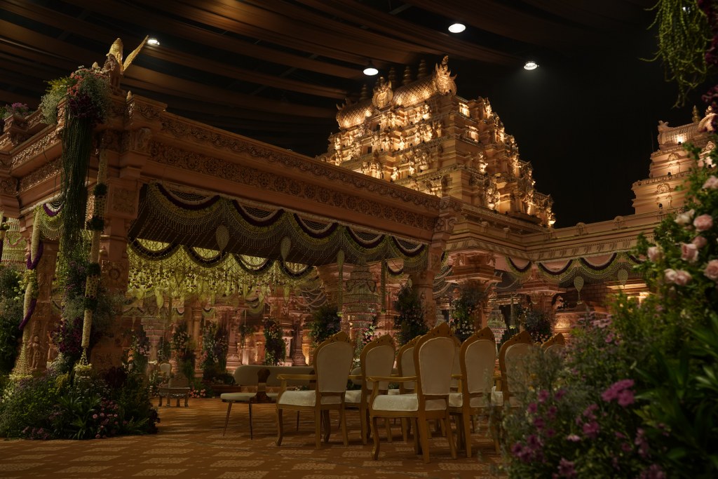 Bandla Ganesh Daughter Wedding Stage Set
