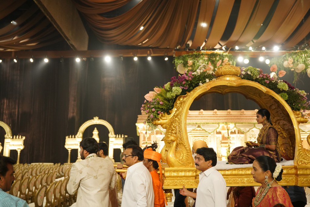 Bandla Ganesh Daughter Wedding Stage Set