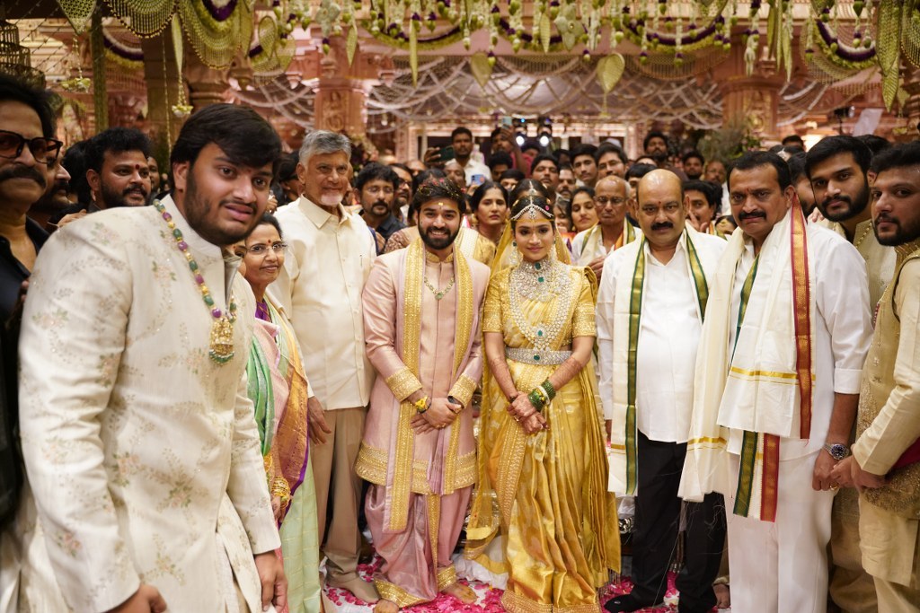Bandla Ganesh Daughter Wedding Stage Set