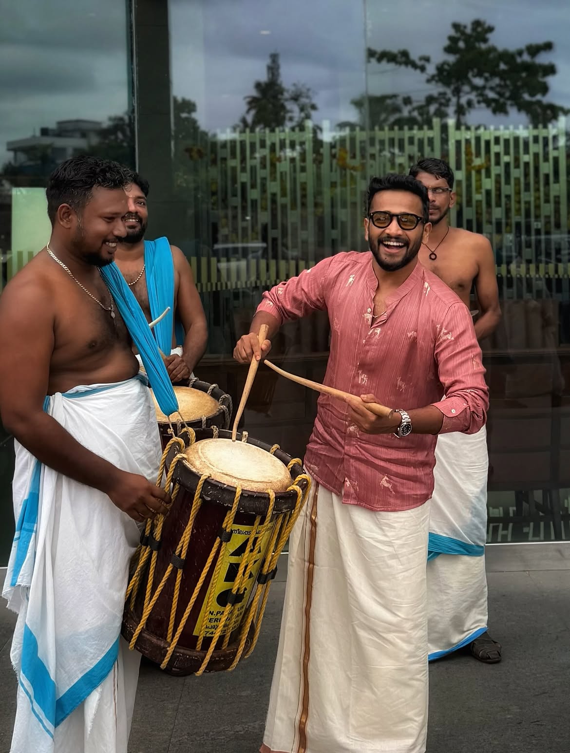 Basil Joseph Onam Celebrations with Family