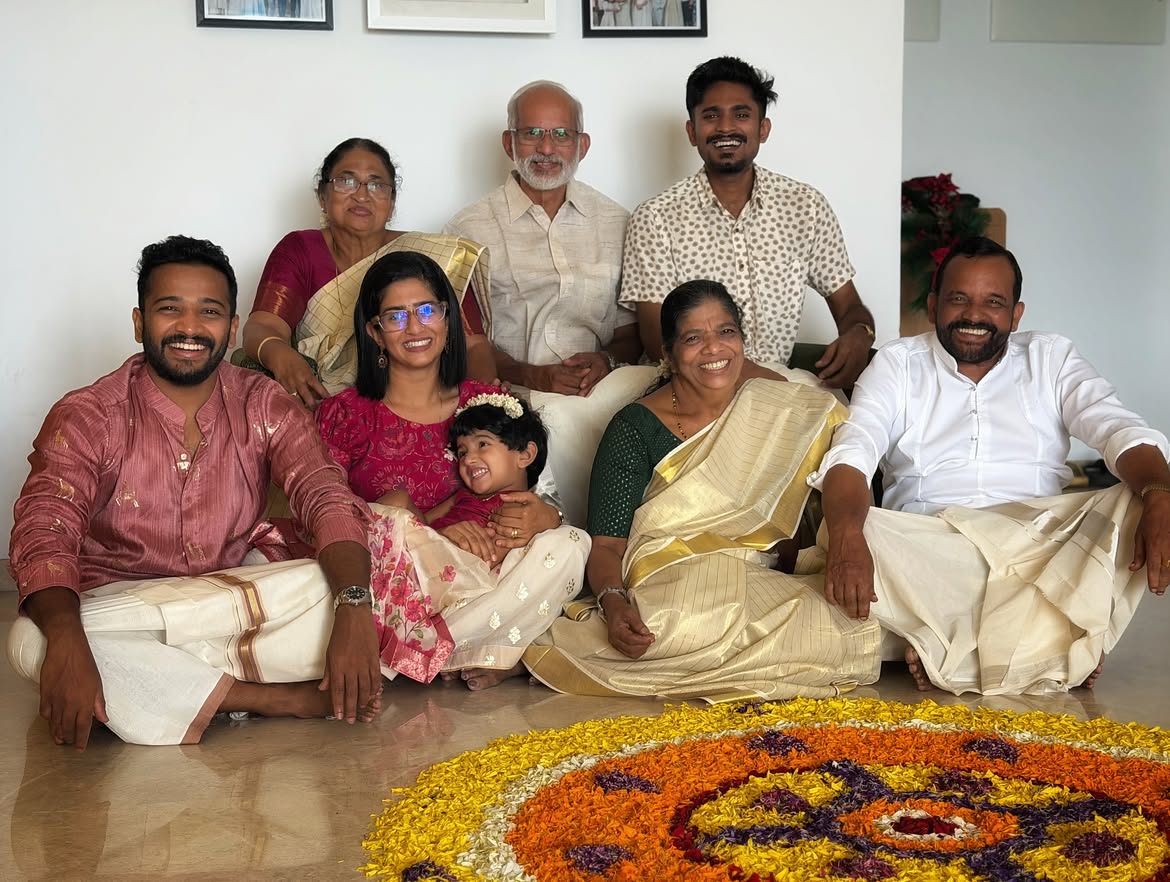Basil Joseph Onam Celebrations with Family