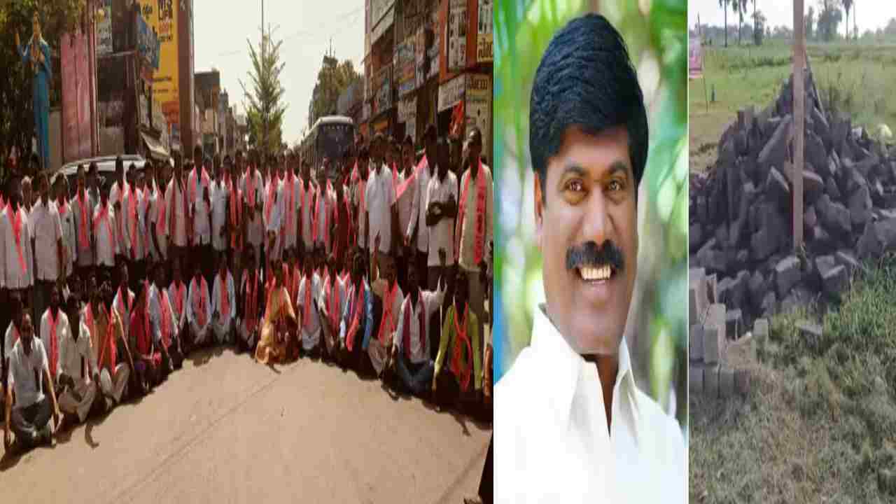BRS Protest Narsampet: పెద్ది సుదర్శన్ రెడ్డి గద్దె కూల్చివేత.. బీఆర్‌ఎస్ నేతల భారీ ధర్నా.. నర్సంపేటలో తీవ్ర ఉద్రిక్తత