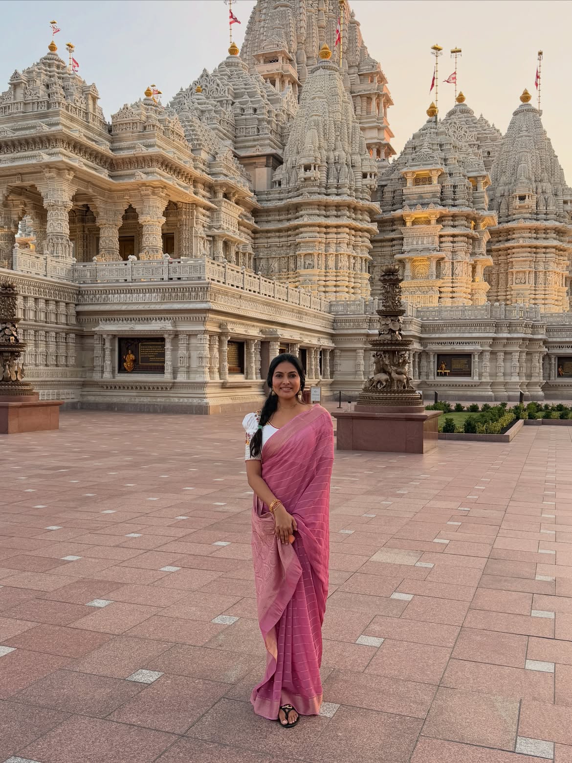 Divi Shares Traditional Photos from BAPS Temple New Jersey