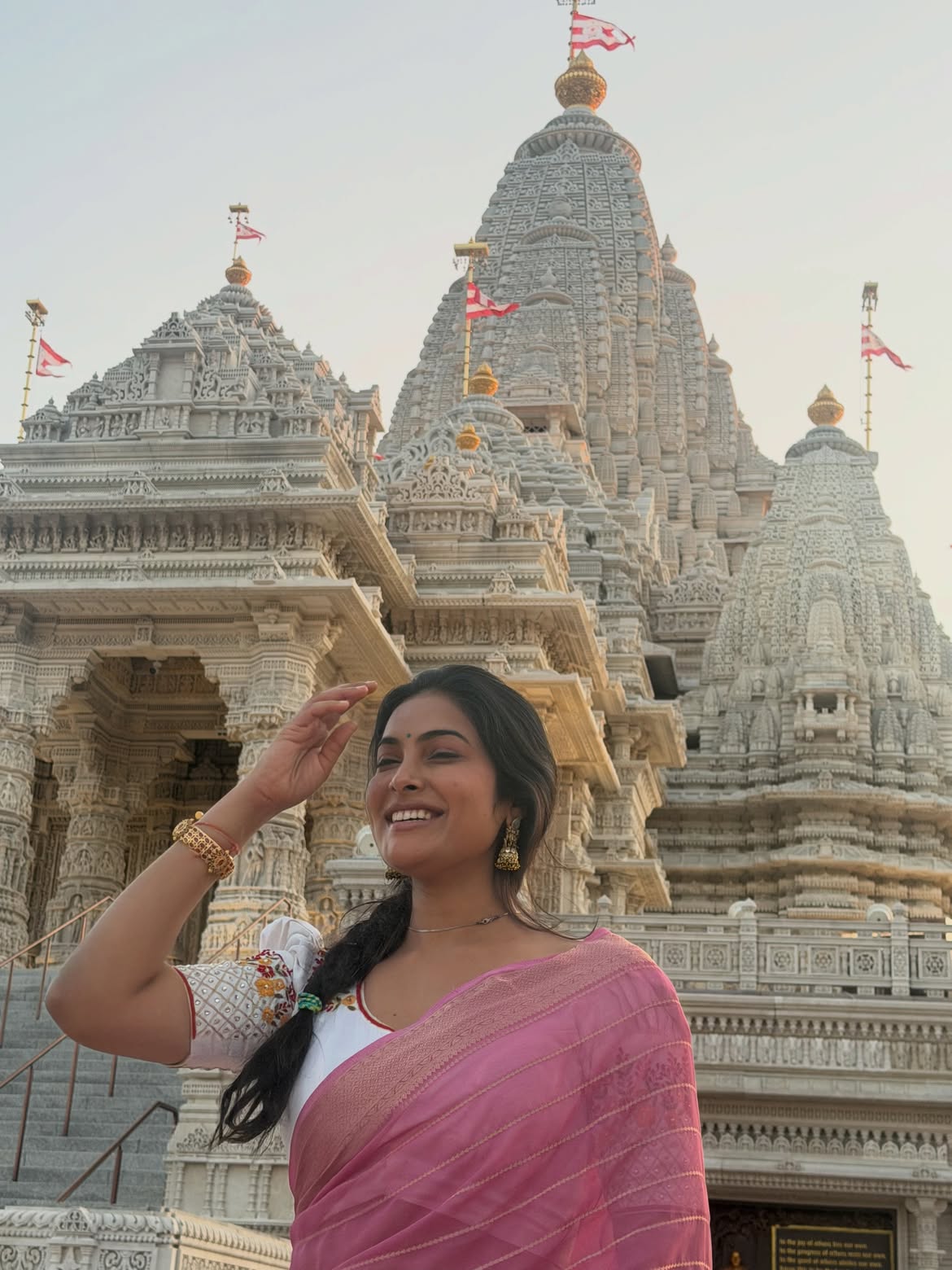 Divi Shares Traditional Photos from BAPS Temple New Jersey