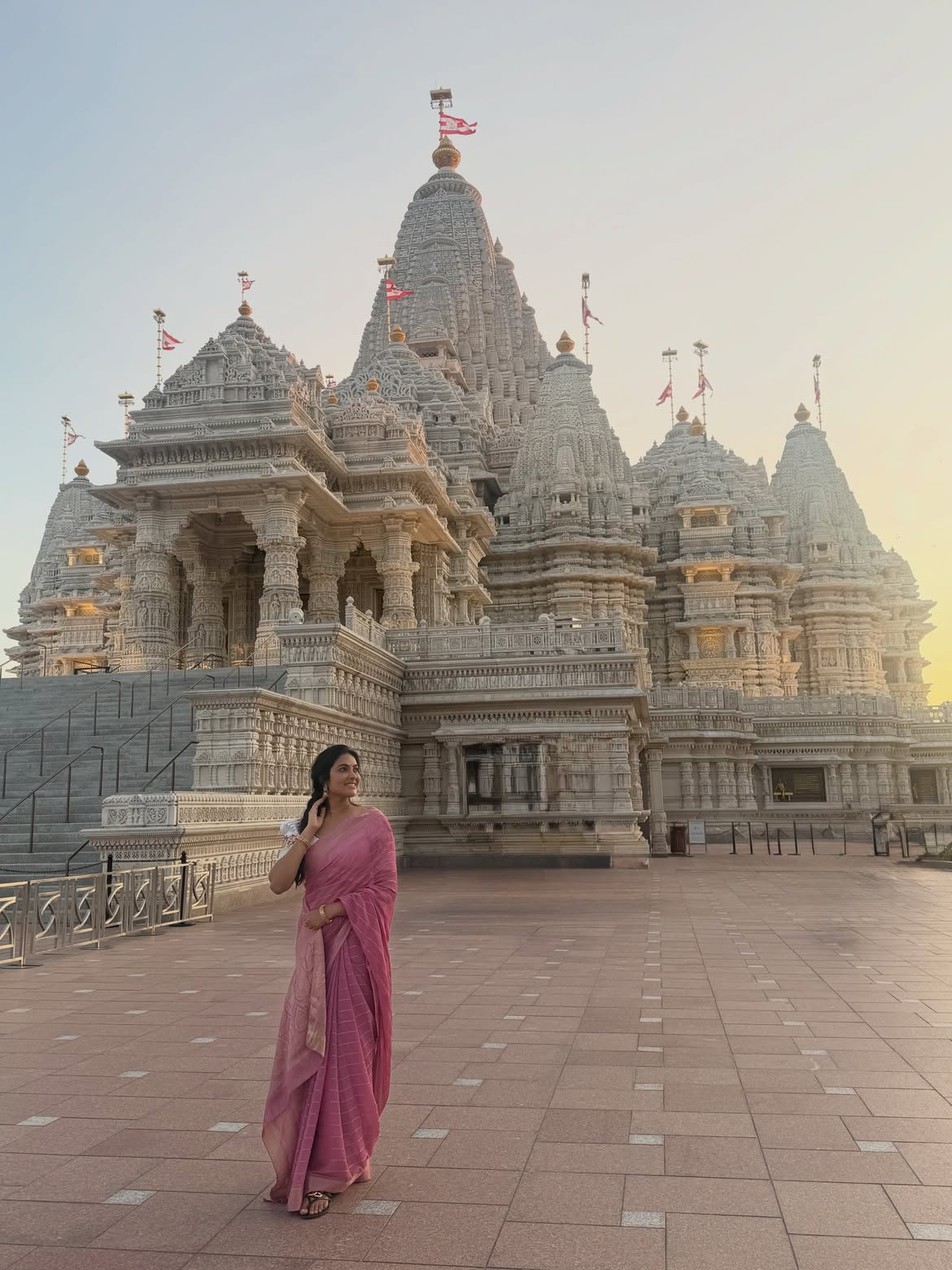 Divi Shares Traditional Photos from BAPS Temple New Jersey