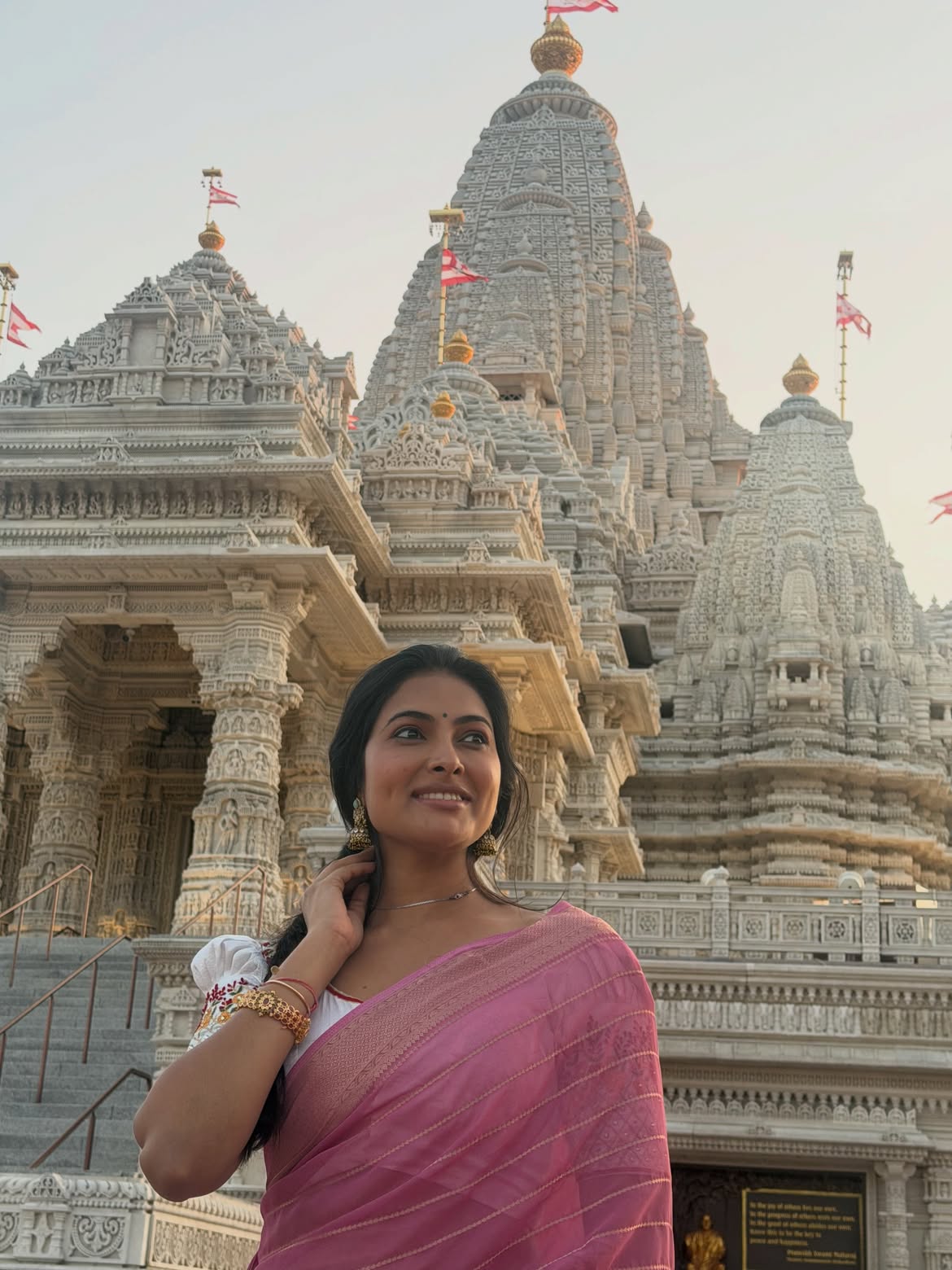Divi Shares Traditional Photos from BAPS Temple New Jersey