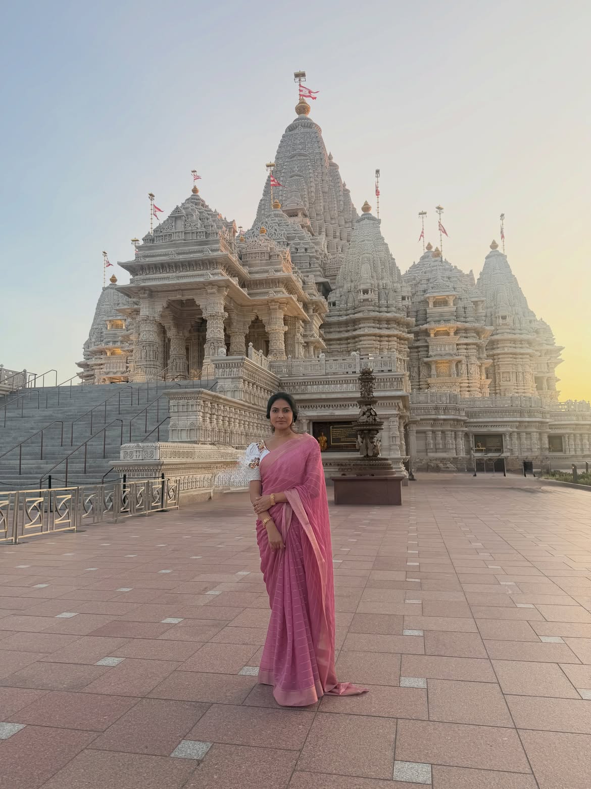Divi Shares Traditional Photos from BAPS Temple New Jersey