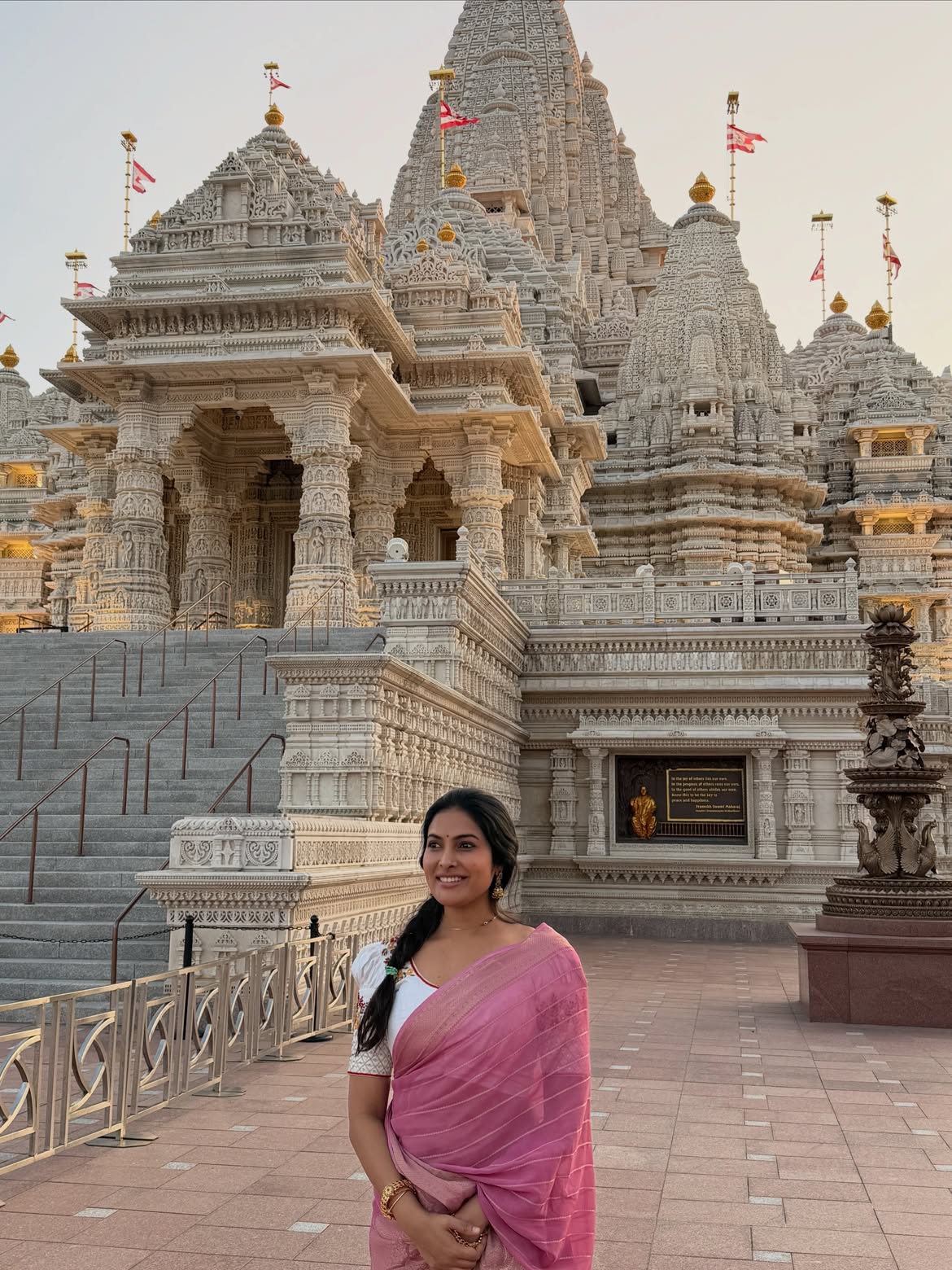 Divi Shares Traditional Photos from BAPS Temple New Jersey