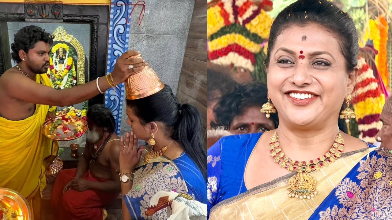 Roja : న‌గిరి ఆల‌యంలో మాజీ మంత్రి రోజా పూజ‌లు