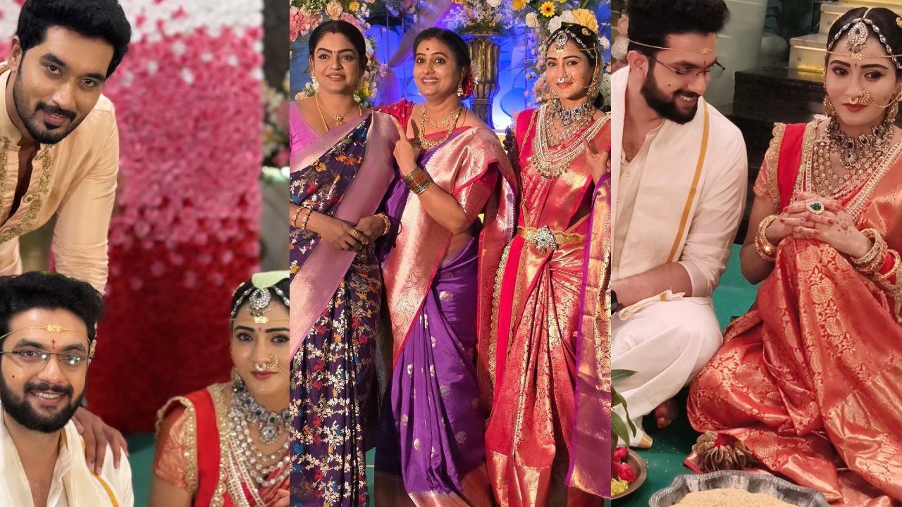 Karthika Deepam : మొత్తానికి ‘జ్యోత్స్న – సూరజ్’లకు పెళ్లి అయిపోయింది.. ‘కార్తీక దీపం’ కొత్త జంట.. ఫొటోలు వైరల్..