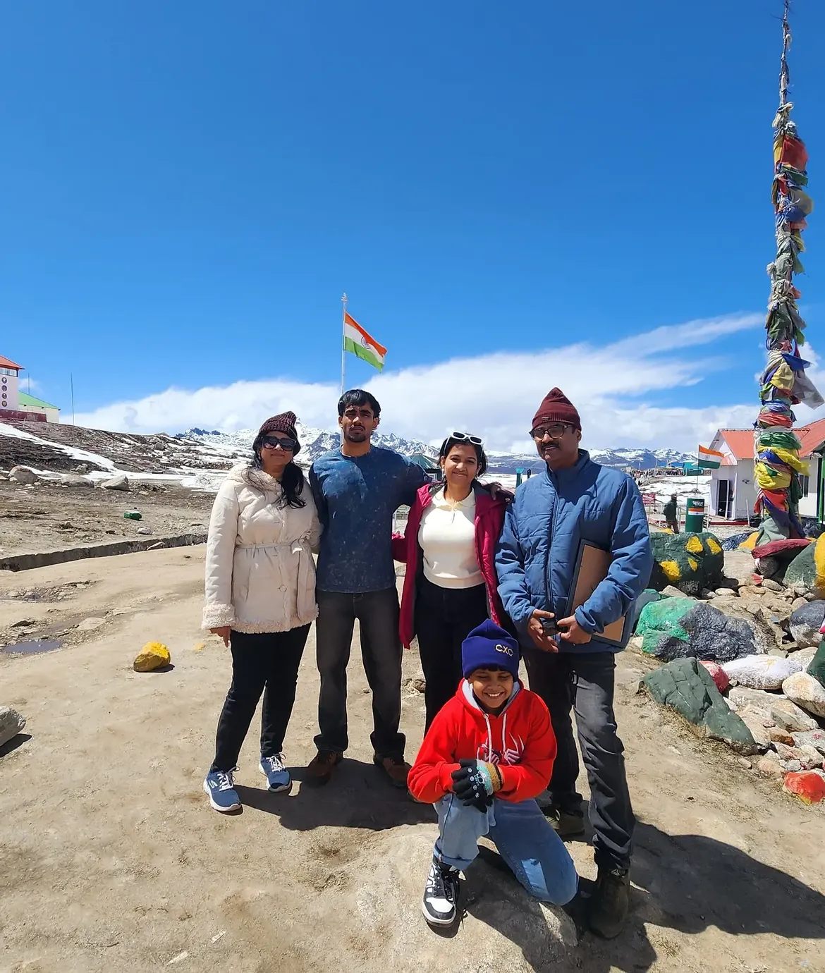 Gayatri Bhargavi Celebrated Independence Day in Himalayas