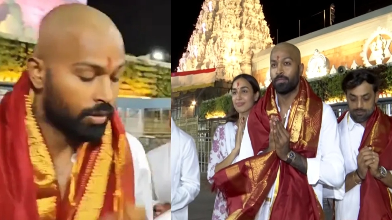 Hardik pandya : ప్రియురాలితో తిరుమ‌ల శ్రీవారిని ద‌ర్శించుకున్న హార్దిక్ పాండ్యా.. గుండుతో.. ఫోటోలు వైర‌ల్