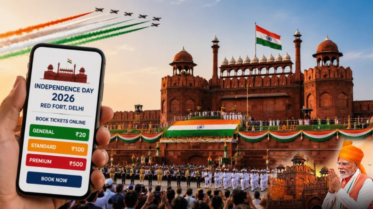 Independence Day 2026 : ఎర్రకోటలో స్వాతంత్య్ర వేడుకలు డైరెక్టుగా చూసే ఛాన్స్! రూ.20 నుంచే టికెట్లు.. ఇలా బుక్ చేసుకోండి