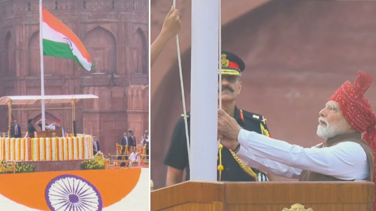 Independence Day Celebrations Red Fort : ఎర్రకోటలో 80వ స్వాతంత్ర్య దినోత్సవ వేడుకలు.. జాతీయ జెండా ఎగురవేసిన ప్రధాని మోదీ.. ప్రసంగం.. Live