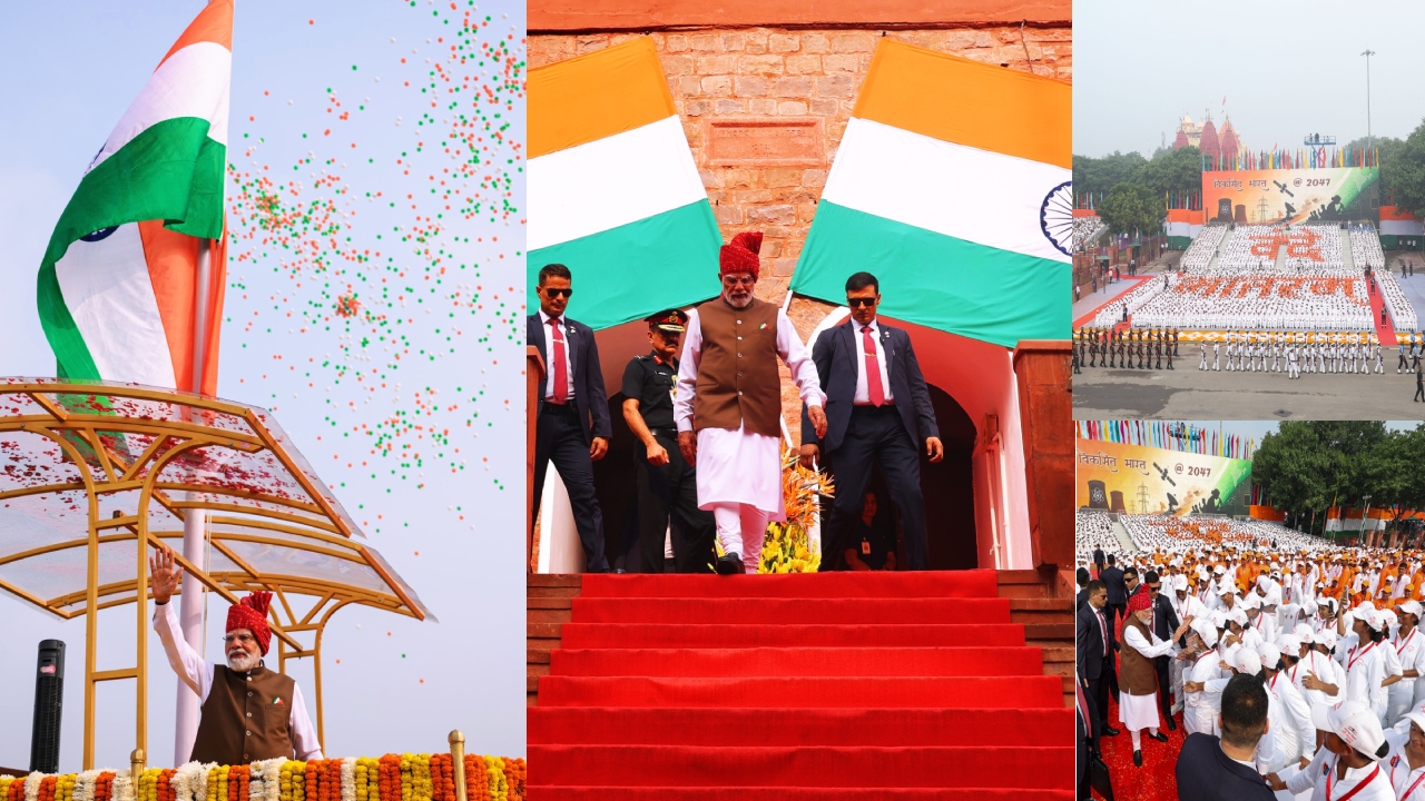 Independence Day : ఎర్ర‌కోట వ‌ద్ద 80వ స్వాతంత్ర్య దినోత్స‌వ వేడుక‌లు.. ఫోటోలు