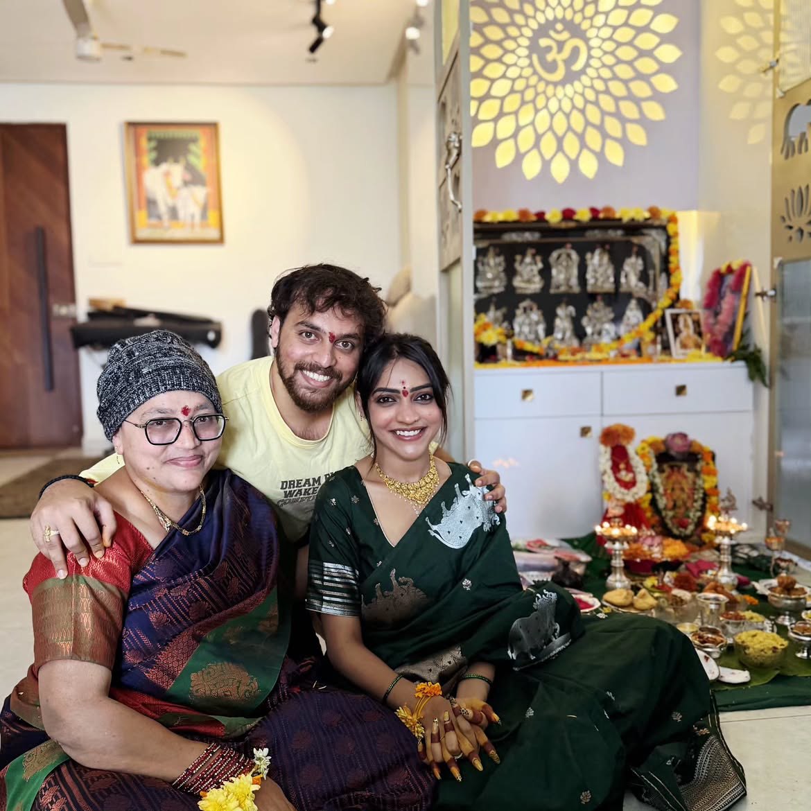 Ishwarya Vullingala Varalakshmi Vratham With Family
