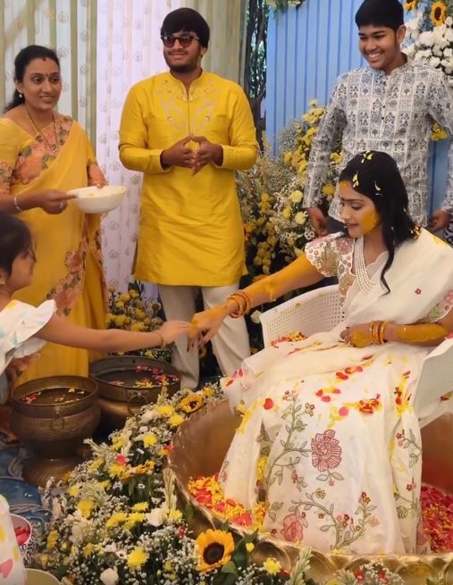 Bandla Ganesh Daughter Janani Bandla Haldi Ceremony