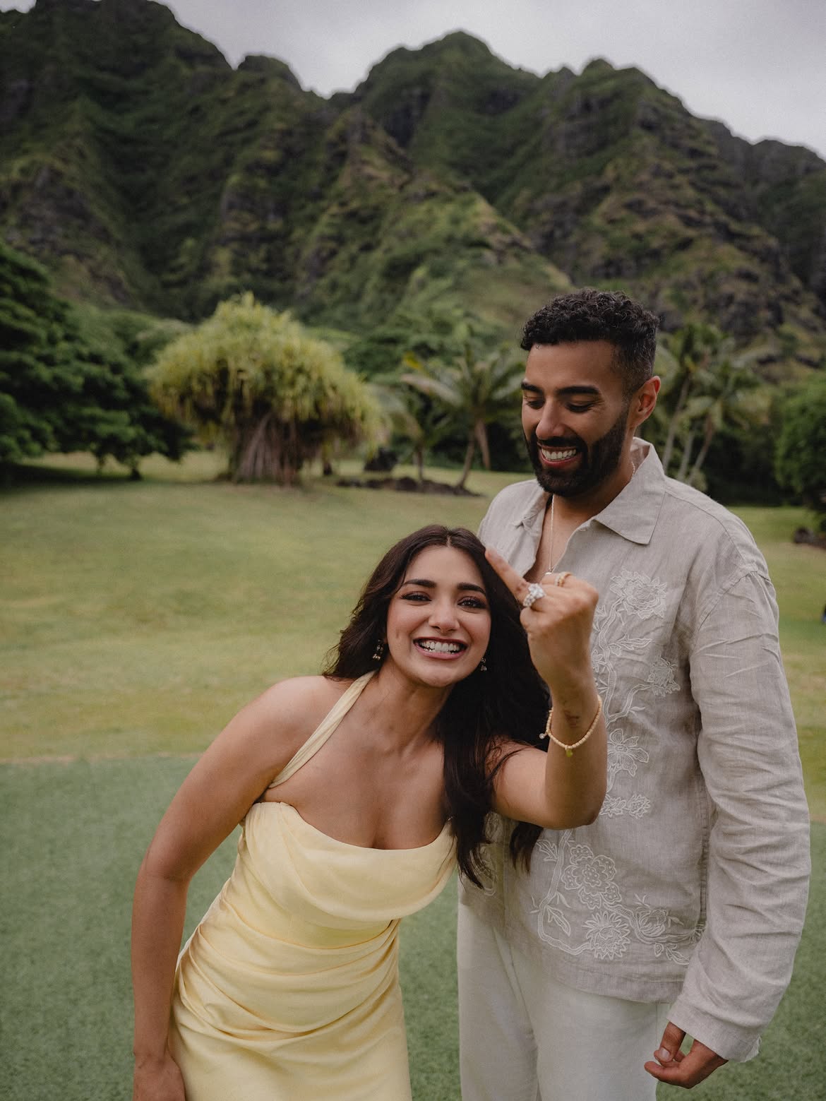 Jiyaa Shankar Engaged with Kaaran Shares Photos