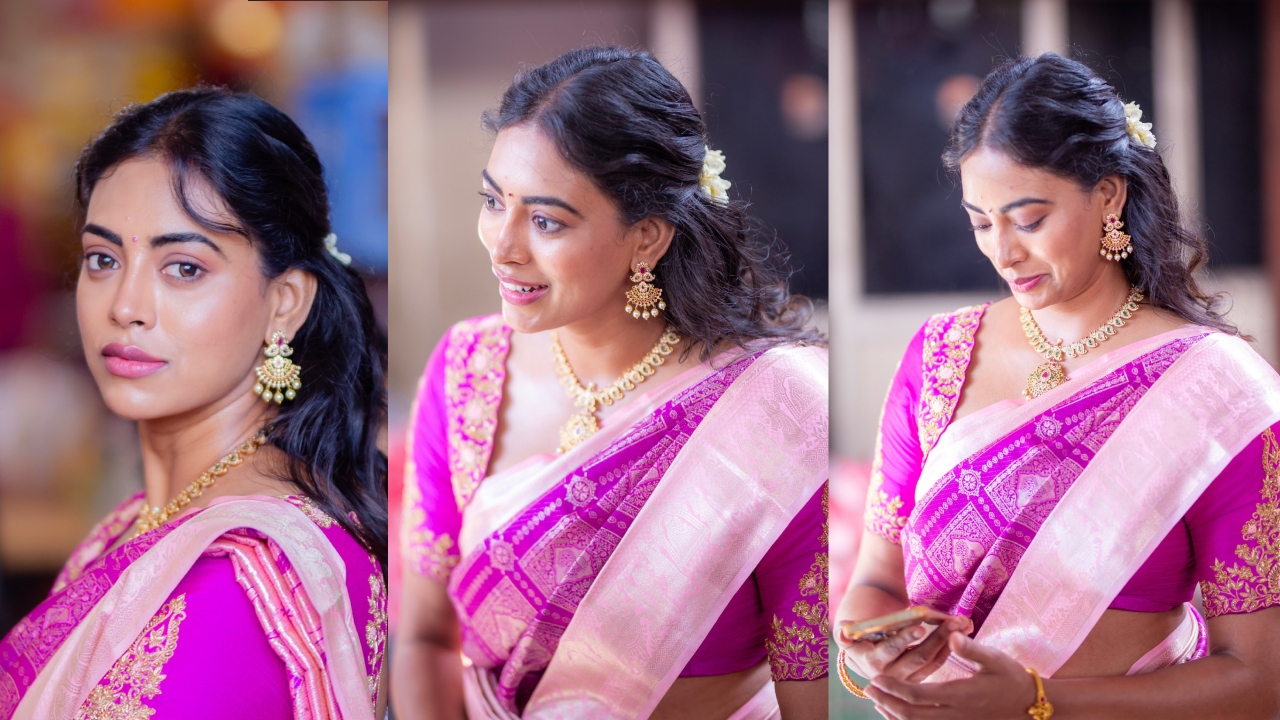 Kamakshi Bhaskarla : హృదయం పూర్తిగా దేవికి శరణాగతమైనప్పుడు.. కామాక్షి భాస్క‌ర్ల ఆధ్యాత్మిక ఫోటోలు..