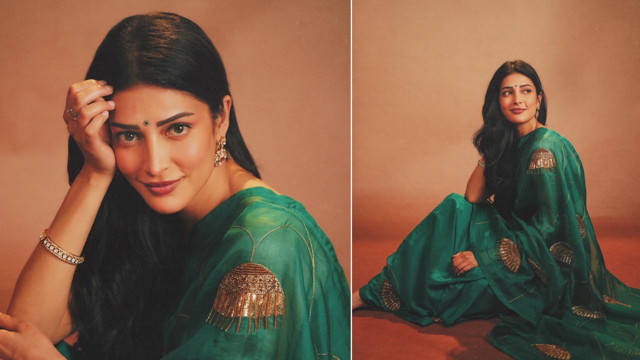 Shruti Haasan : సింపుల్‌గా చీర‌లో క‌మ‌ల్‌హాస‌న్ కూతురు.. శృతిహాస‌న్ ఫోటోలు వైర‌ల్‌..