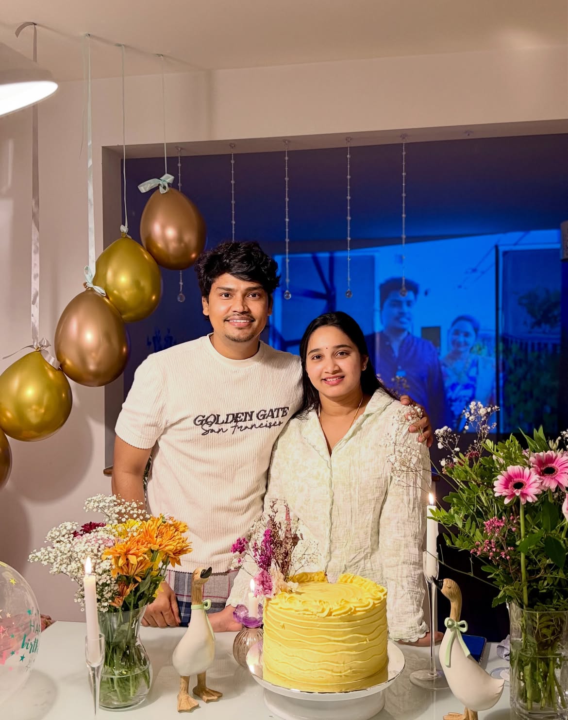 Jabardasth Kevvu Kartheek Wife Siri Birthday Celebrations