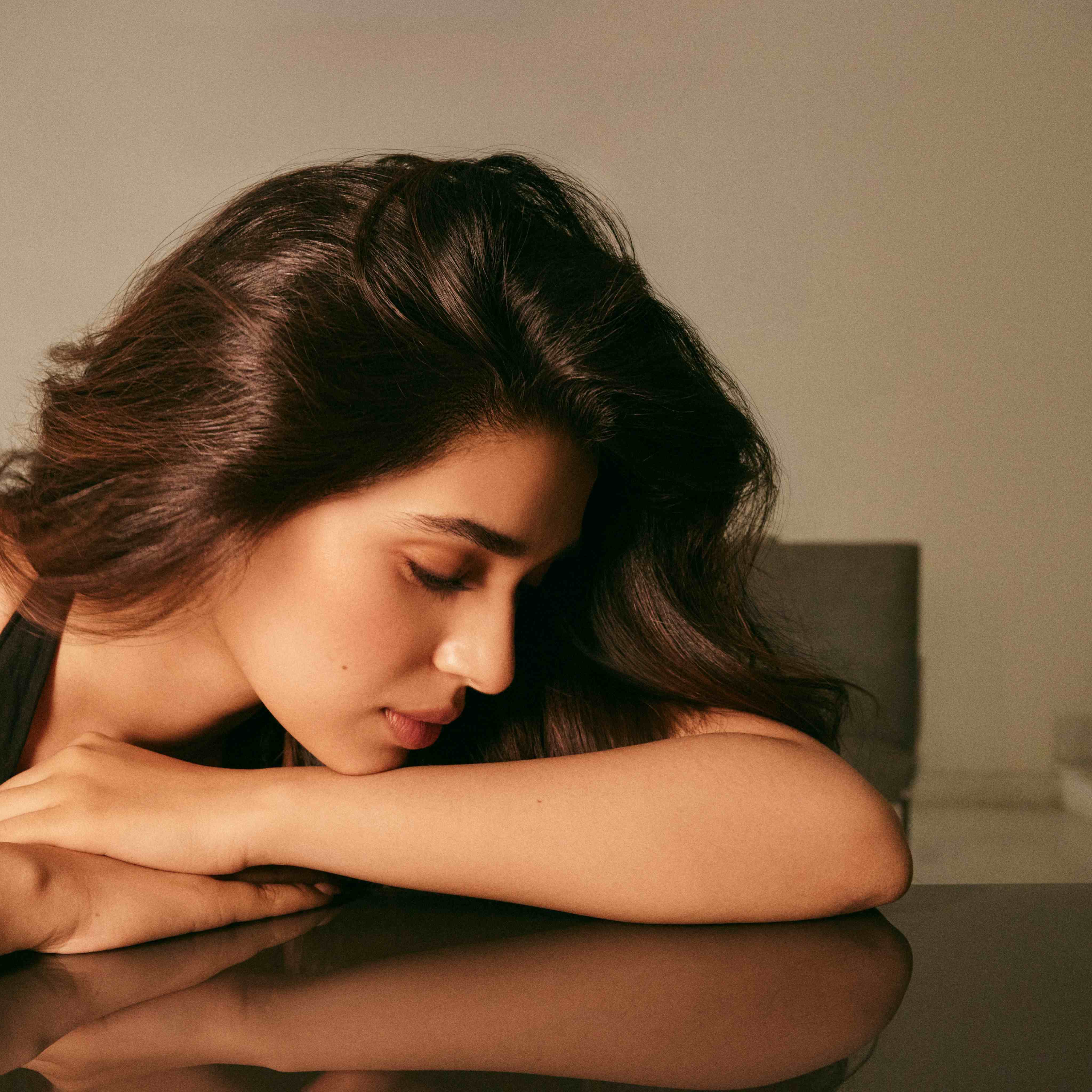Krithi Shetty Sizzling Poses in Black Dress