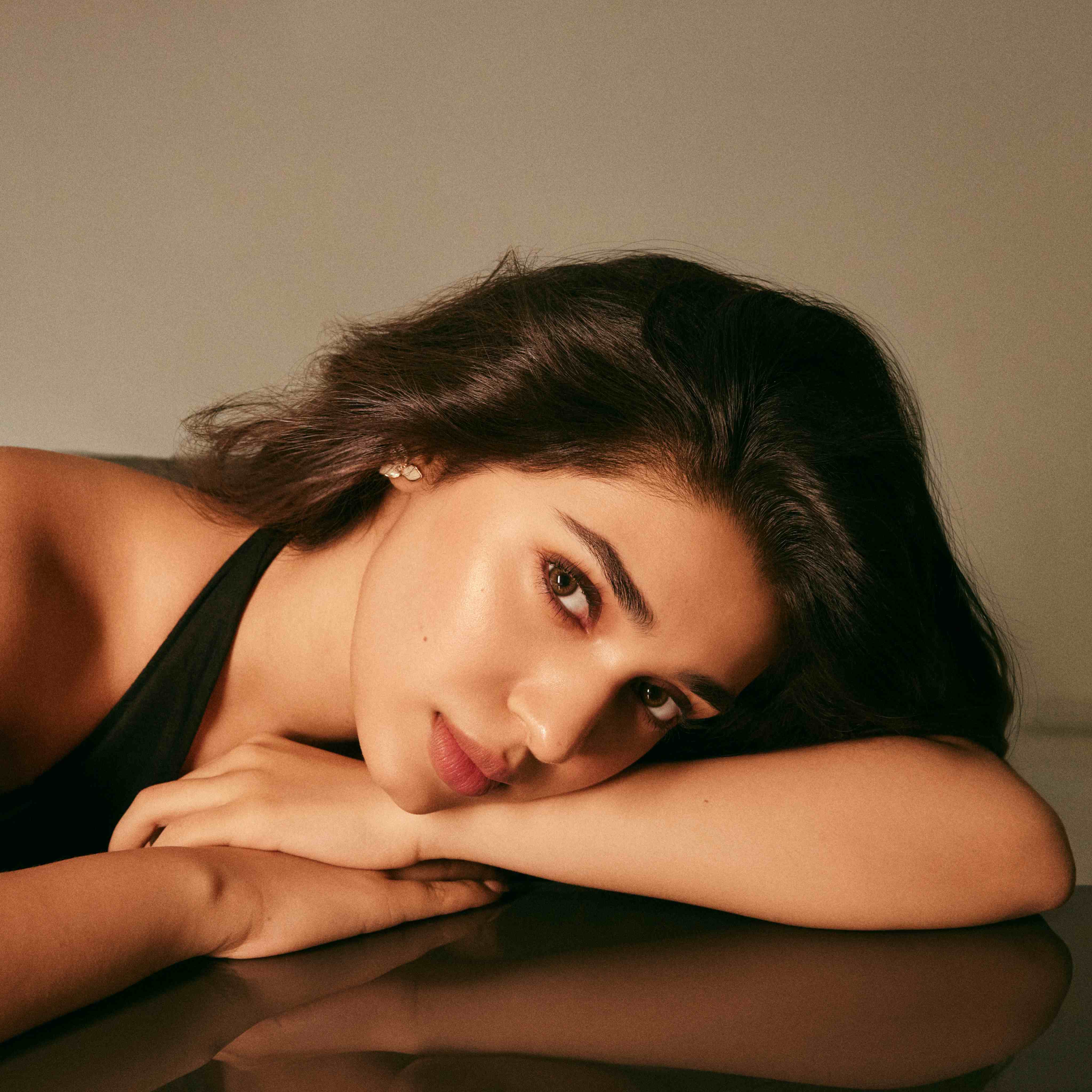 Krithi Shetty Sizzling Poses in Black Dress