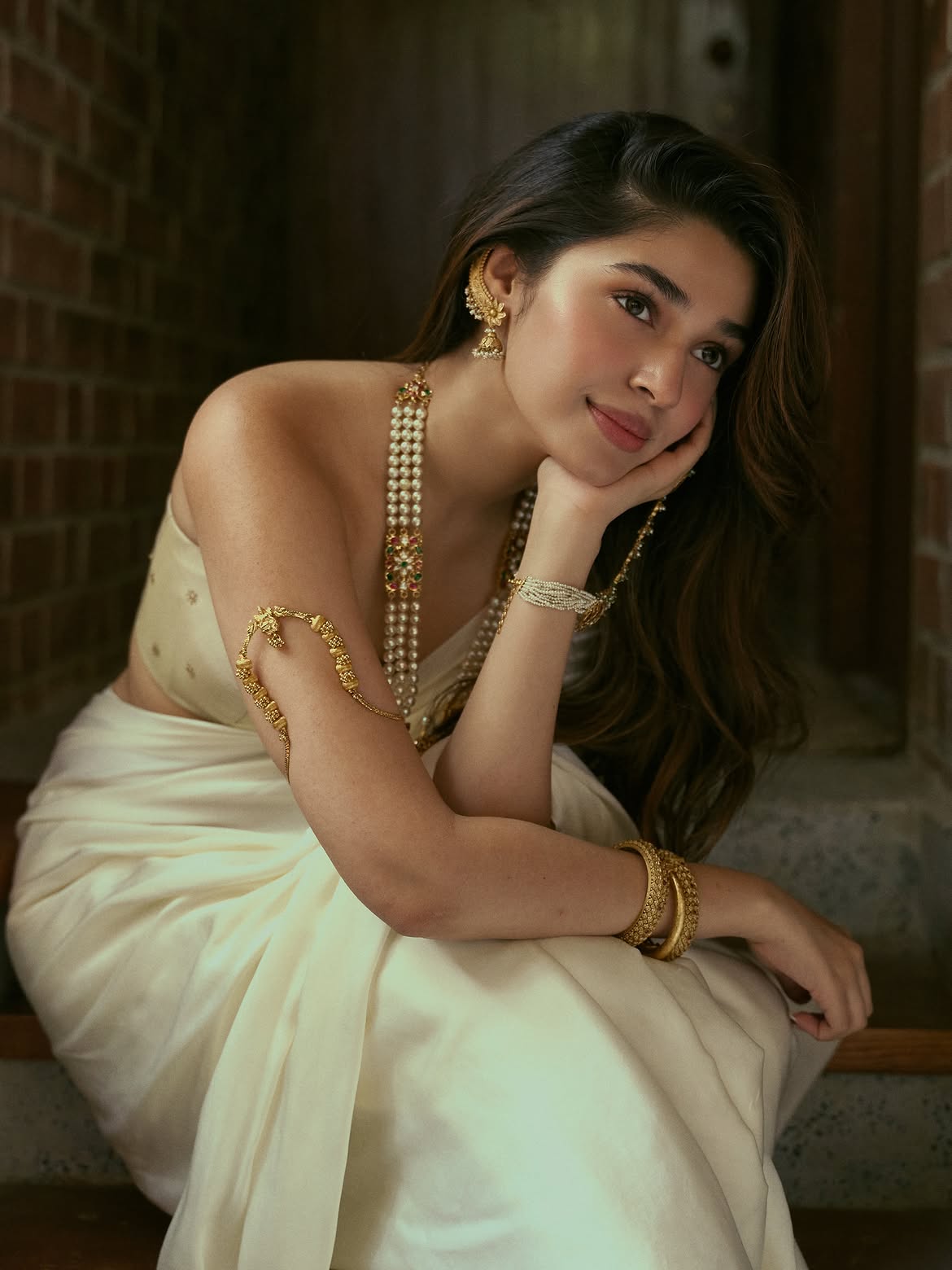 Krithi Shetty Stunning Looks with Ornaments on Onam Festival