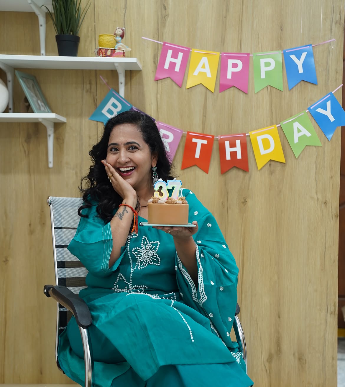 Anchor Lasya Birthday Celebrations